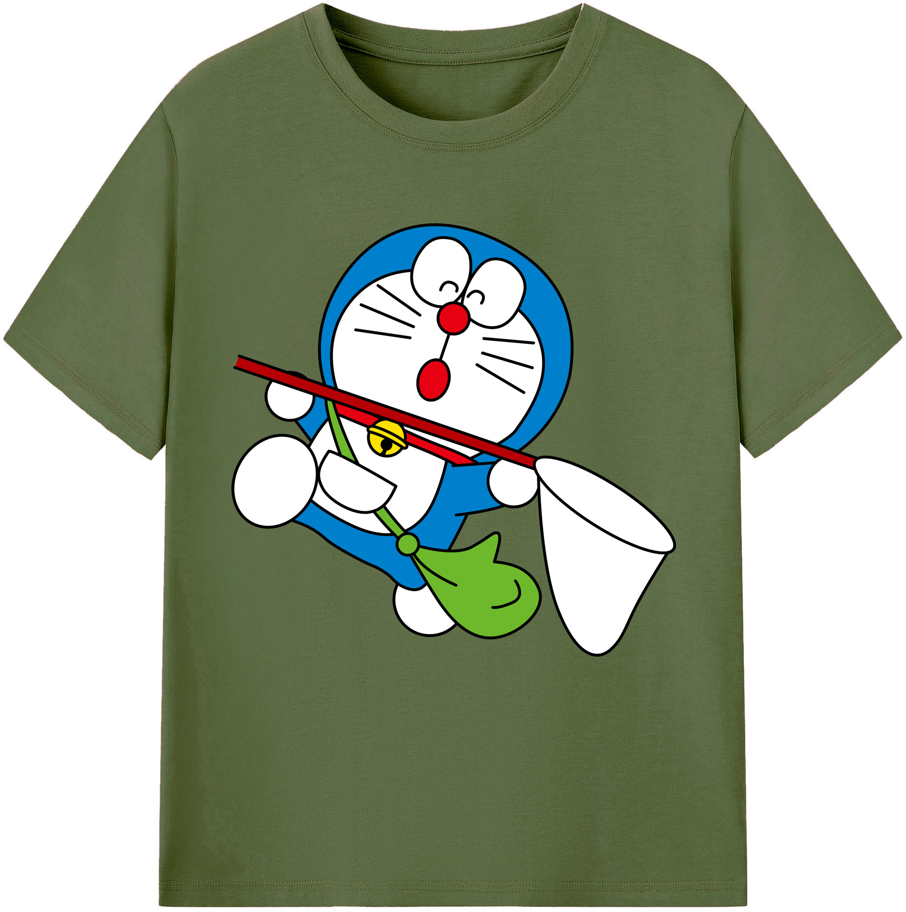 （画像用） ドラえもん Doraemon 綿100％半袖Tシャツ（フロントプリント）